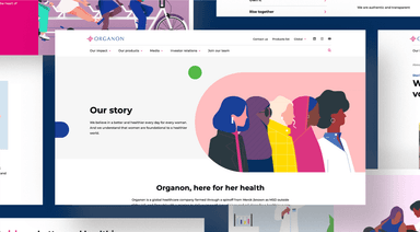 Corporate Website for Organon